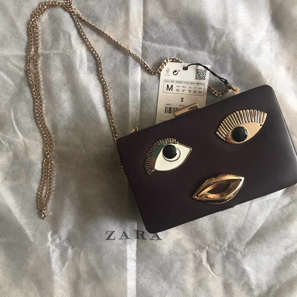 Zara | Funky Artsy Chain Box Clutch